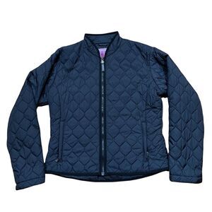 Burton Quilted Jacket Womens Size Medium M Short Black Lightweight Excellent